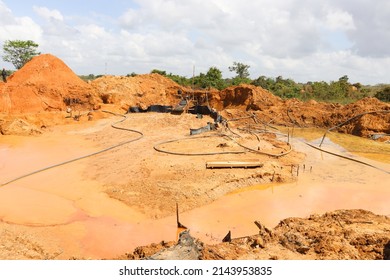 illegal mining in colombia gold - Shutterstock ID 2143953835
