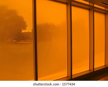 Illinois Institute Of Technology Orange Windows And Car