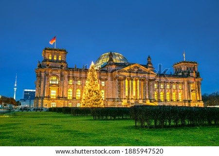 Similar – Berlin Reichstag Christmas