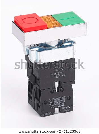 Illuminated double headed push button