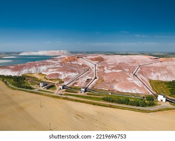 Illuminated Potassium Salt Dumps And Drilling Waste Storage