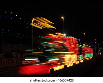 Illuminated Train Blackpool Tramway