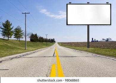 Illustration: Big Tall Billboard On Road