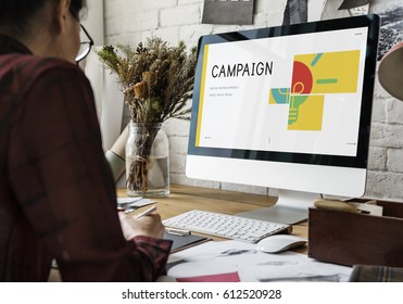 illustration of business strategy campaign plan - Shutterstock ID 612520928