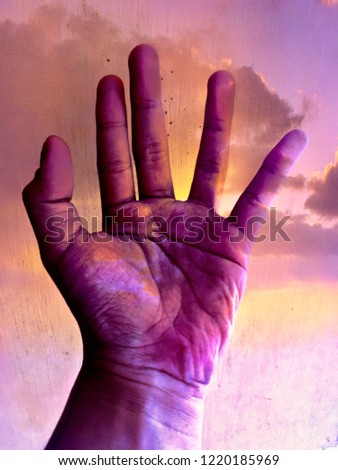 Illustration of God's hand