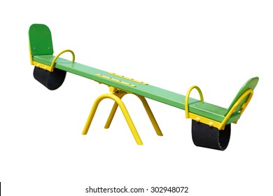 Illustration Of Isolated See Saw On White Background