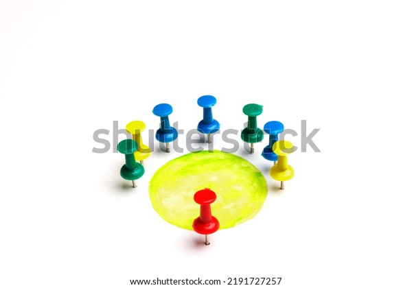 Illustration Round Table Situation Moderator Attendee Stock Photo ...