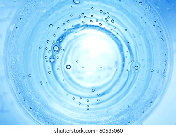 Illustration Of Water Swirling With Bubbles.