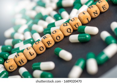 ILLUSTRATIVE EDITORIAL - Chloroquine Tablets For Covid-19 Cure.