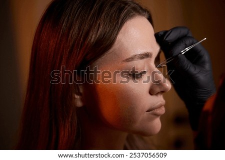 The illustrious Precision Eyebrow Microblading Process conducted expertly in a Salon Environment
