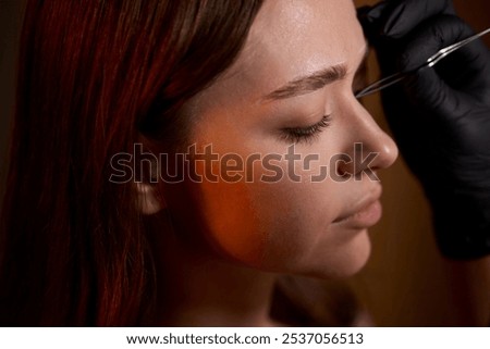 The illustrious Precision Eyebrow Microblading Process conducted expertly in a Salon Environment