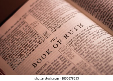 Iloilo City / Philippines - October 29, 2020: The Book of Ruth of the Holy Bible, Old Testament