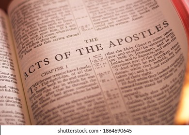 Iloilo City, Philippines - October 29 2020: The Acts of the Apostles of the Holy Bible New Testament