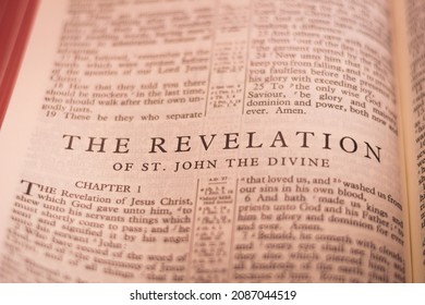 Iloilo City, Philippines - October 29, 2020: The Book of Revelation of the Holy Bible, New Testament also called Apocalypse