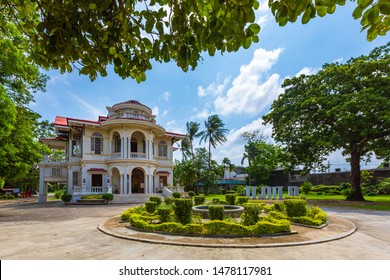 Iloilo, Philippines - 9 Aug 2019: Molo Mansion Was Built In 1926 In Iloilo Province Of The Philippines. It Is A Residential Turned Museum And Is Defined By Its American Colonial Architecture.