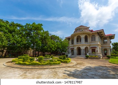 Iloilo, Philippines - 9 Aug 2019: Molo Mansion Was Built In 1926 In Iloilo Province Of The Philippines. It Is A Residential Turned Museum And Is Defined By Its American Colonial Architecture.