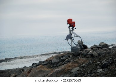 Ilulissat,Greenland-9\11\2010-Equipment For Monitoring The Jakobshavn Glacier