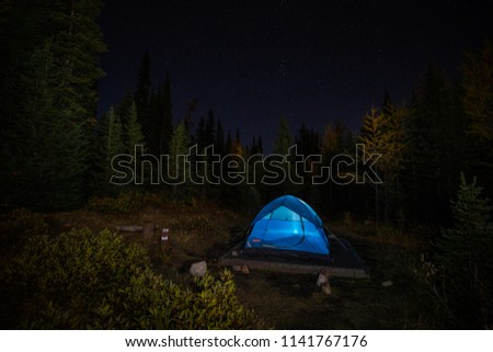 Similar – Foto Bild Milkyway Tent Lifestyle