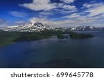 Ilyinsky volcano and Kurile lake at Southern Kamchatka Sancturay, Russia