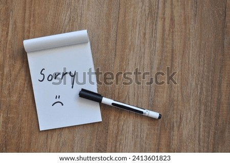 im so sorry write - im sorry card 
