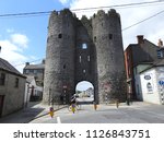 Image of 13th century Medieval Saint Laurence Gate, Drogheda, Co Louth, Ireland.