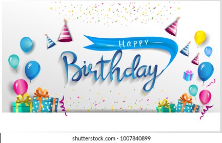 Happy Birthday Logo PNG Vector (EPS) Free Download