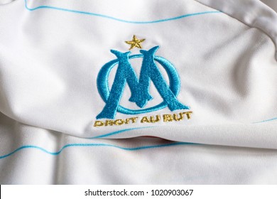 Olympique de Marseille Club Logo Symbol Ligue 1 Football French Abstract  Design Vector Illustration With Black Background 28098619 Vector Art at  Vecteezy