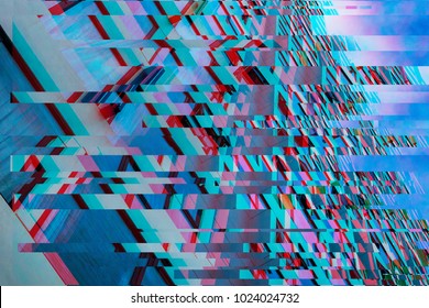 Textura de rascacielos modernos con efecto Glitch de moda