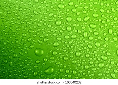 waterdruppels groen