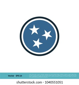 Tennessee Flag Logo Vector (.EPS) Free Download