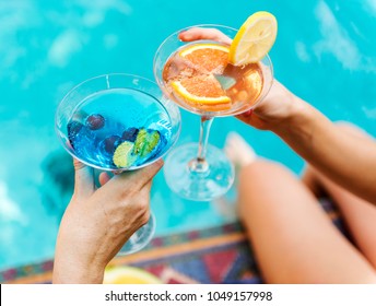 Cocktail party by the swimming pool