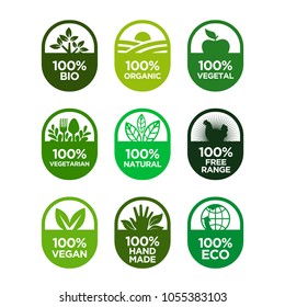 100% natural Logo Vector (.CDR) Free Download