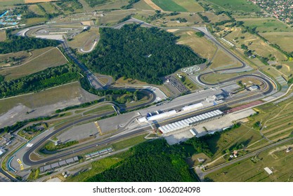 Hungaroring, letecký pohľad z dronu