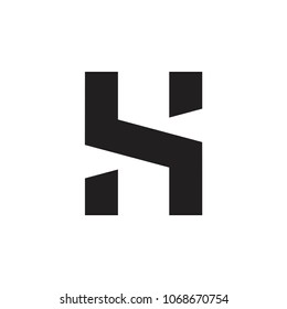 H S Letter Logo Vector (.AI) Free Download