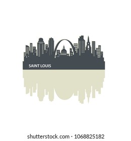 Saint Louis Svg, St Louis Arch Svg, St Louis Cityscape