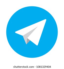 Telegram (Minimal) Logo Vector (.AI) Free Download