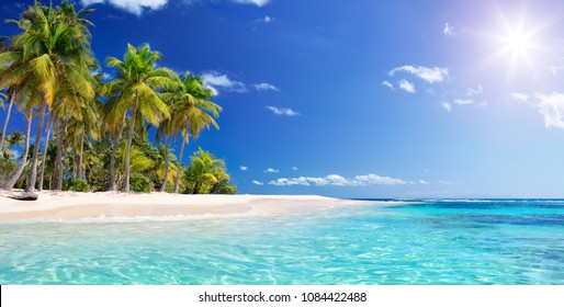 Palm Beach en Tropical Idyllic Paradise Island - Caribe - Guadalupe