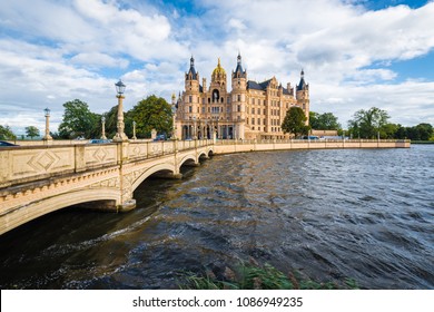 Schwerin Palace, or Schwerin Castle (Schweriner Schloss), located in the city of Schwerin, the capital of Mecklenburg-Vorpommern state, Germany