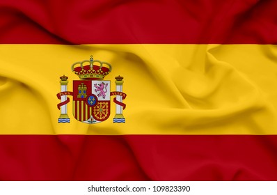 Wapperende vlag van Spanje