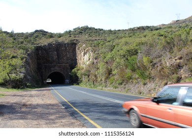 Auto op weg richting Montague, Zuid-Afrika
