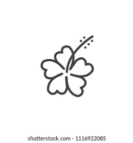 hibiscus flower Logo Vector (.AI) Free Download