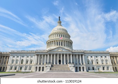 Gedung Capitol Amerika Serikat fasad timur - Washington DC Amerika Serikat