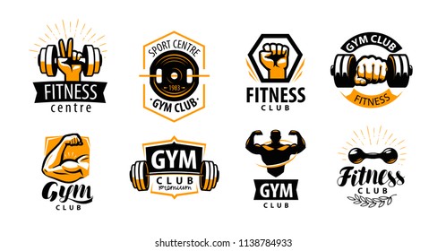 Bodybuilding Icon Logo Isolated Sign Symbol Stock Vector (Royalty Free)  2259837429