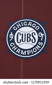 Download Slant Chicago Cubs Logo Wallpaper