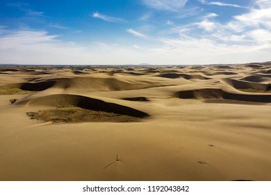 Una vista aérea de las dunas de arena de St. Anthony cerca de St. Anthony, Idaho.