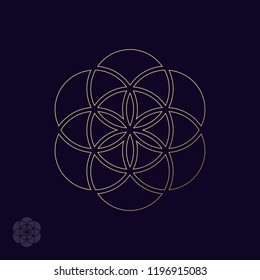 Flower of Life Logo Vector (.CDR) Free Download