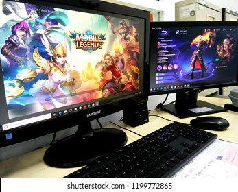 KUALA LUMPUR, MALAYSIA - 11/10/2018 : Mobile legends game trên màn hình máy tính. Huyền thoại di động là một trò chơi trực tuyến được chơi trên khắp thế giới.