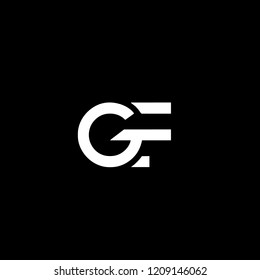 Premium Vector | Gf logo design