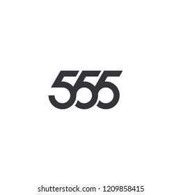 555 Text effect and logo design Number | TextStudio