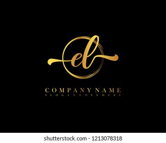EL Monogram Geometric Shape Style Template. Monogram Initial Design Vector  Isolated On White Background Royalty Free SVG, Cliparts, Vectors, and Stock  Illustration. Image 175833324.